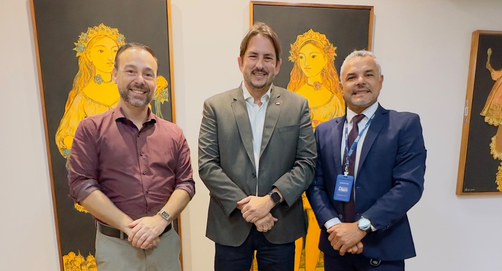 Roberto Asfora Filho recebe AIP e Portal Dias e garante encaminhamento da reforma do Casarão da Associação da Imprensa de Pernambuco.