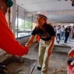 No Recife, Raquel vistoria obra que transforma prédio abandonado da antiga Vice-Governadoria em creche e reestruturação de Batalhão da Polícia Militar.