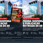 Justiça Eleitoral manda suspender página e retirar do ar publicação que sugeria uso da violência contra Raquel Lyra. Justiça Eleitoral manda suspender página e retirar do ar publicação que sugeria uso da violência contra Raquel Lyra.
