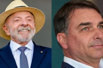 Datafolha: Lula aparece com 45% dos votos válidos e Flávio Bolsonaro com 42%.