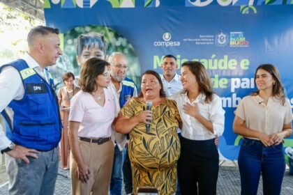 Governadora Raquel Lyra inaugura sistema de abastecimento e beneficia 10 mil pessoas no Recife. Governadora Raquel Lyra inaugura sistema de abastecimento e beneficia 10 mil pessoas no Recife.