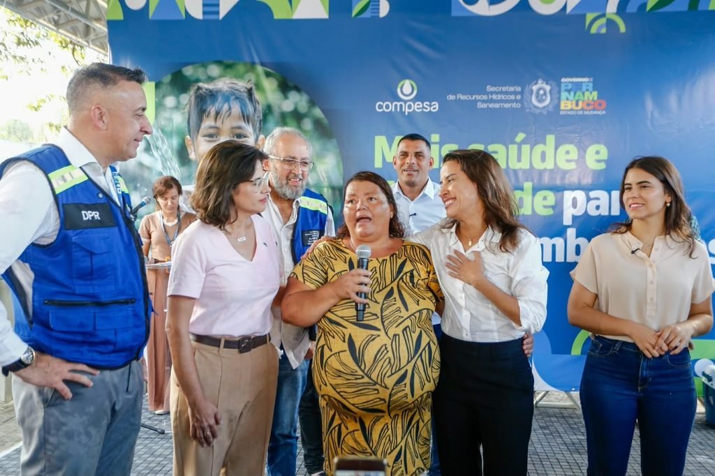 Governadora Raquel Lyra inaugura sistema de abastecimento e beneficia 10 mil pessoas no Recife. Governadora Raquel Lyra inaugura sistema de abastecimento e beneficia 10 mil pessoas no Recife.